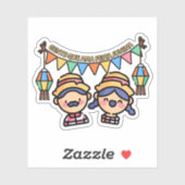 Festa Junina Farmers Sticker (Vel)