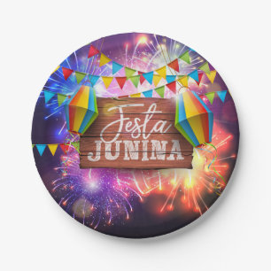 Festa Junina Fireworks Papieren Bordje