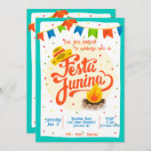 Festa Junina Party Uitnodigingen (Voorkant / Achterkant)