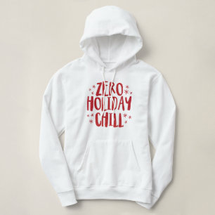 Festief en grappig rood glitterfeest hoodie