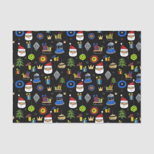 Festief kerstfeest tissuepapier (Voorkant)