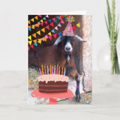 Festieve geit en geboorte-Cake Kaart (Voorkant)