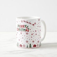 Festieve Winter Kerstmis Koffiekop