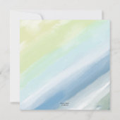 Festif Aquarelle Été Piscine Invitation (Dos)