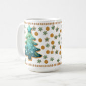 Festif Arbre de Noël Cookie Mug (Devant gauche)