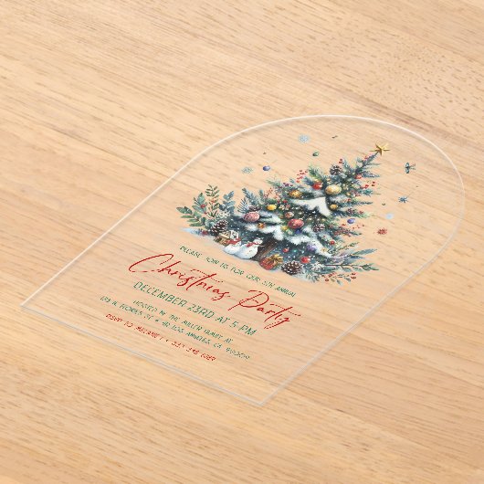 Festif Arbre de Noël Invitation (Poser)