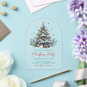 Festif Arbre de Noël Invitation (Insitu (Mariage))