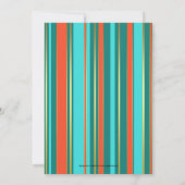 Festif Bohème Floral Invitation Anniversaire (Dos)