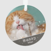 Festif chat animal de compagnie photo Keepsaké & N (dos)