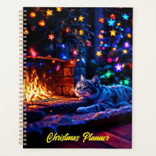 Festif chat couché coloré amoureux de l'art