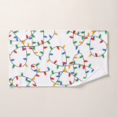 Festif coloré lumières de Noël Motif (Serviette à main)