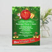 Festif Corporate Holiday Party Invitation de colle (Debout devant)