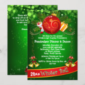 Festif Corporate Holiday Party Invitation de colle (Devant / Derrière)