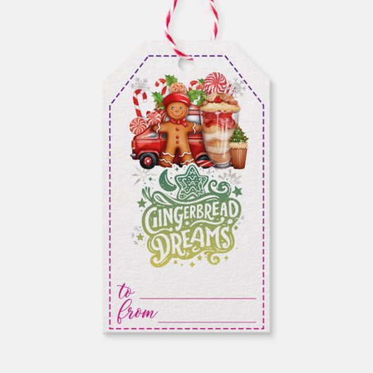 Festif créatif étiquettes cadeaux de Noël (Dos)