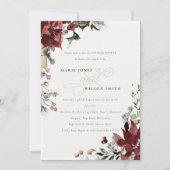Festif d'hiver chaud Foliage Couples Invitation de (Devant)