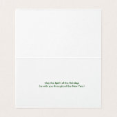 Festif élégant phoque rouge vert vacances (Inside Unfolded)