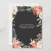 Festif Fluvial de charbon | Carte photo de Noël (Dos)