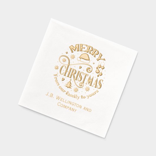 Festif Joyeux Noël #3 Entreprise / Nom de famille (Gauche)