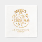 Festif Joyeux Noël #3 Entreprise / Nom de famille (Recto)