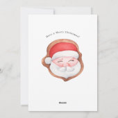 Festif Maison pain d'épices Carte de Noël (Dos)