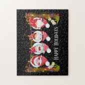 Festif Noël Fêtes gnomes puzzle (Vertical)