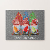 Festif Noël Fêtes gnomes puzzle (Horizontal)