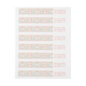 Festif Noël Joli Étiquette de adresse de vacances (Feuille)