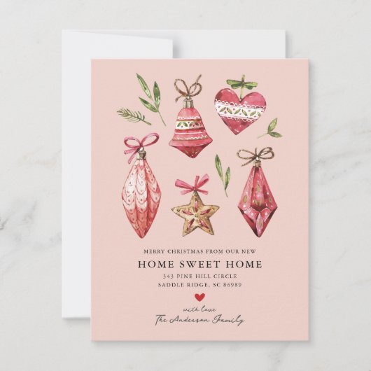 Festif Noël Moving Faire-part (Devant)