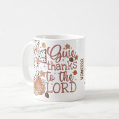 Festif personnalisé Thanksgiving Ceramic Mug (Devant gauche)