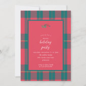 Festif Plaid Fête de Noël Invitation (Devant)