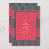 Festif Plaid Fête de Noël Invitation (Devant / Derrière)