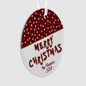 Festif Red Star Joyeux Noël Keepsaké (devant)