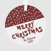 Festif Red Star Joyeux Noël Keepsaké (dos)