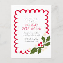 Festif Saint Noël Fête de Noël Invitation