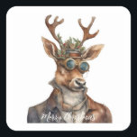 Festif Steampunk Christmas Reindeer<br><div class="desc">Un thème de Noël de rennes d'aquarelle vapeur</div>