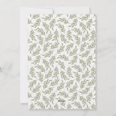 Festif Wreath Noël Fête Invitation (Dos)