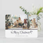 Festin 2 Photo Blue Merry Carte de Noël (Debout devant)