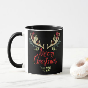 Festin Antler Joyeux Noël Mug