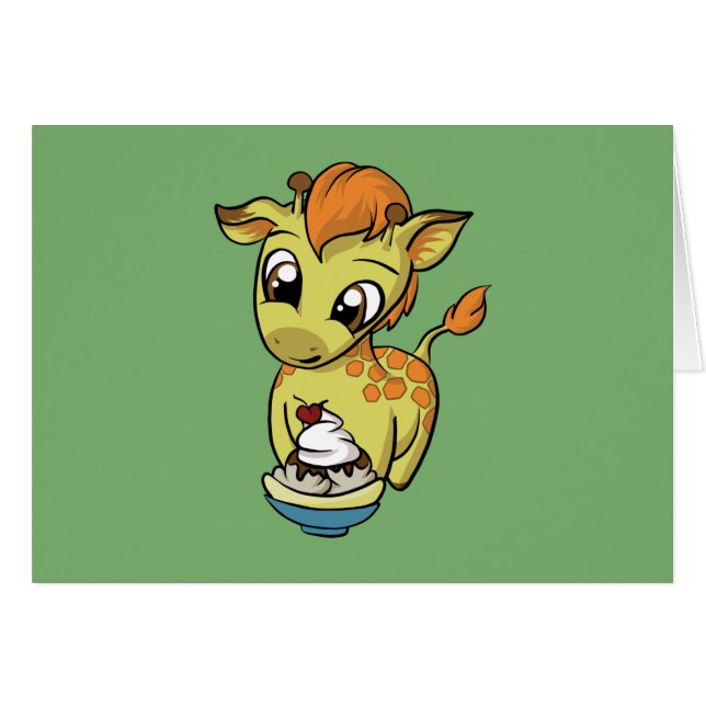 Festin doux ! Girafe (Devant horizontal)