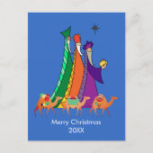 Festin Three Wisemen Star Joyeuse carte de Noël (Devant)