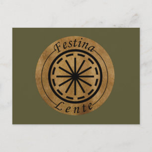 Festina lente briefkaart