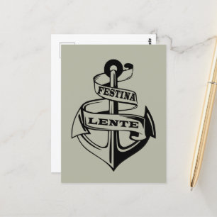Festina lente briefkaart
