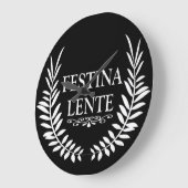Festina lente grote klok (Hoek)