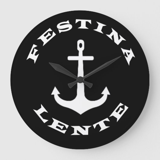 Festina lente grote klok (Voorkant)