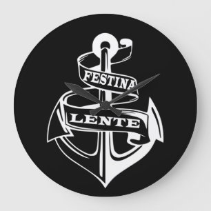 Festina lente grote klok