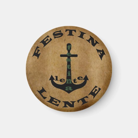 Festina lente magneet (Voorkant)