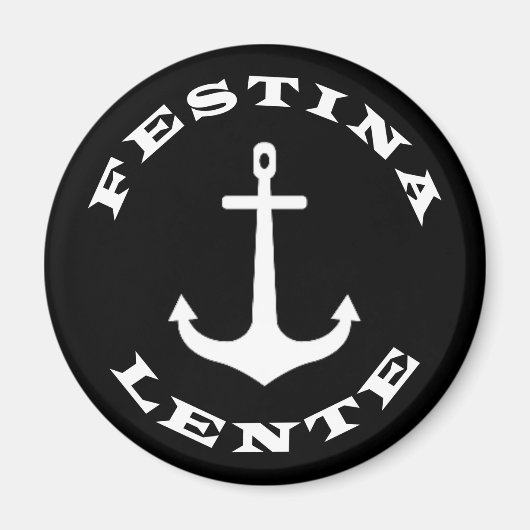 Festina lente magneet (Voorkant)