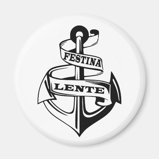 Festina lente magneet (Voorkant)