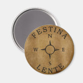 Festina lente magneet (Voorkant / Achterkant)