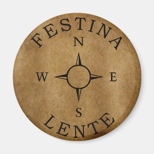 Festina lente magneet (Voorkant)